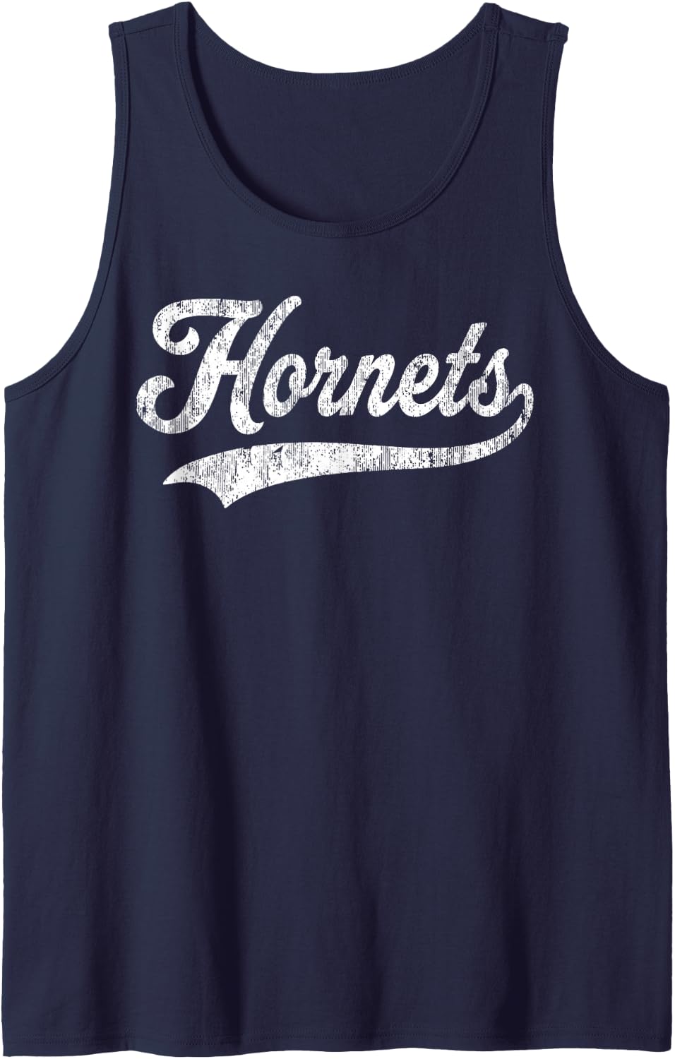 Hornets Vintage Design Men Women Kids Tank Top - Navy Blue