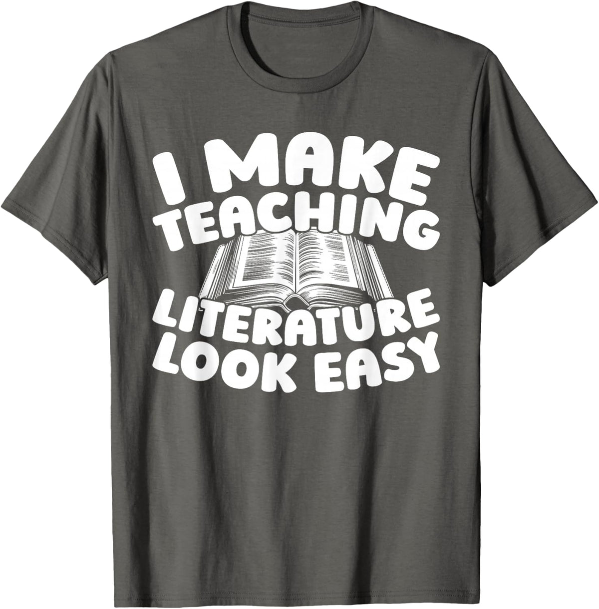 School Educator Education - Literature Teacher T-Shirt - Asphalt Grey