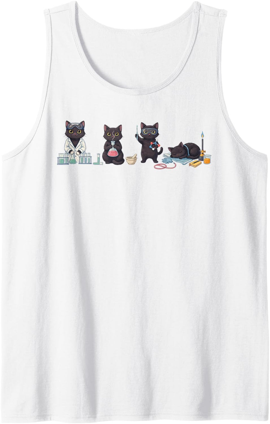 Inorganic Chemist Chemistry Research Laboratory Scientist Sleeveless Tank Top - White