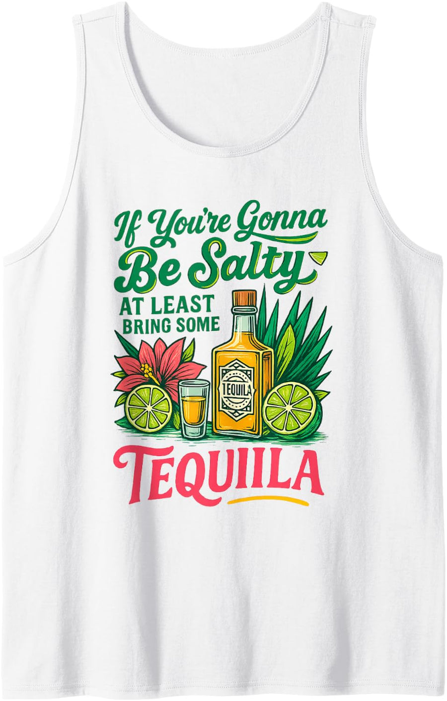 Tequila Tank Top - White