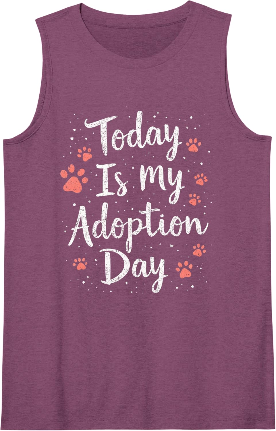 Foster Parent Today is My Adoption Day Tank Top - Purple