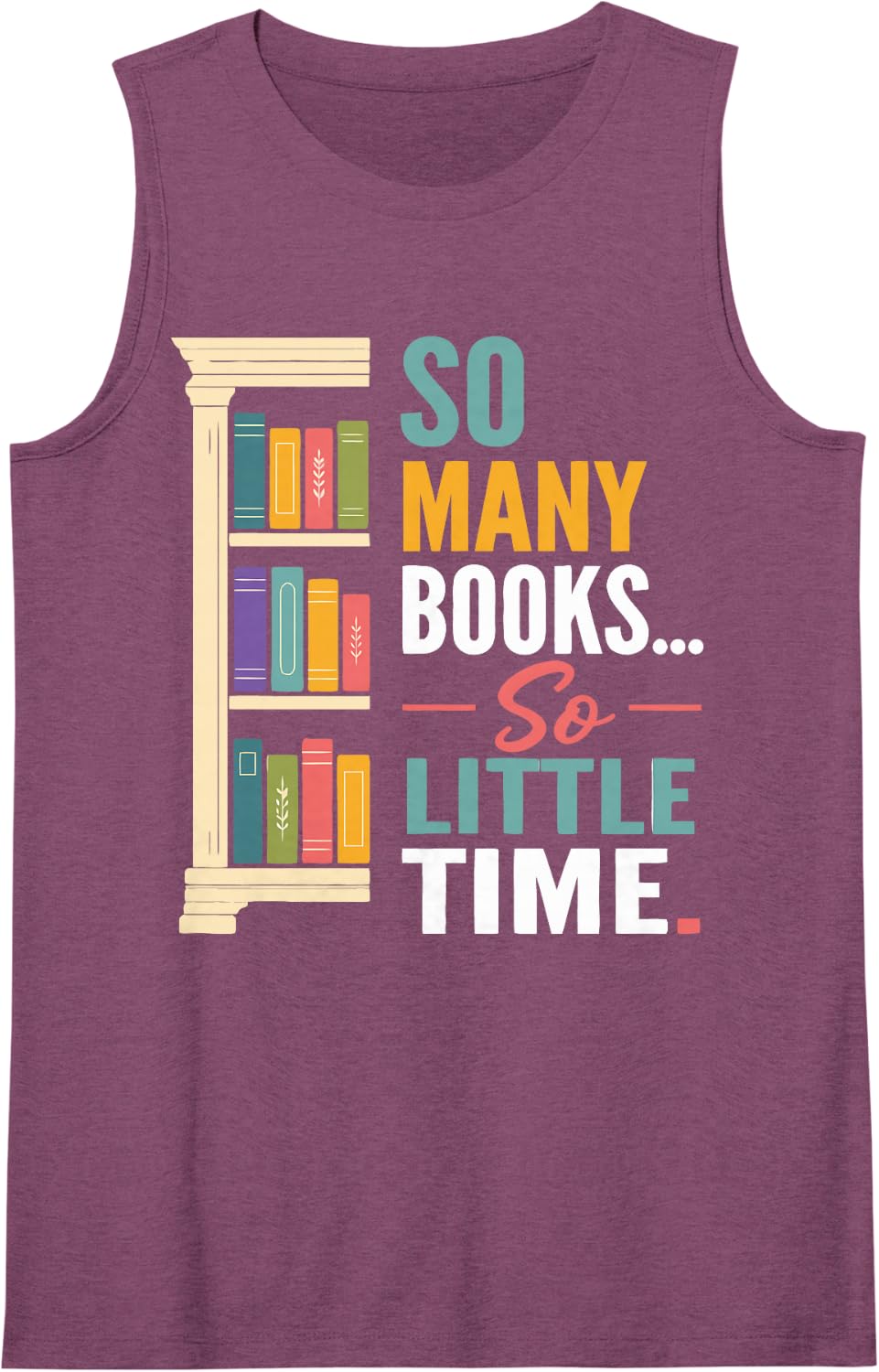 Book Lover Librarian Reading Tank Top - Purple