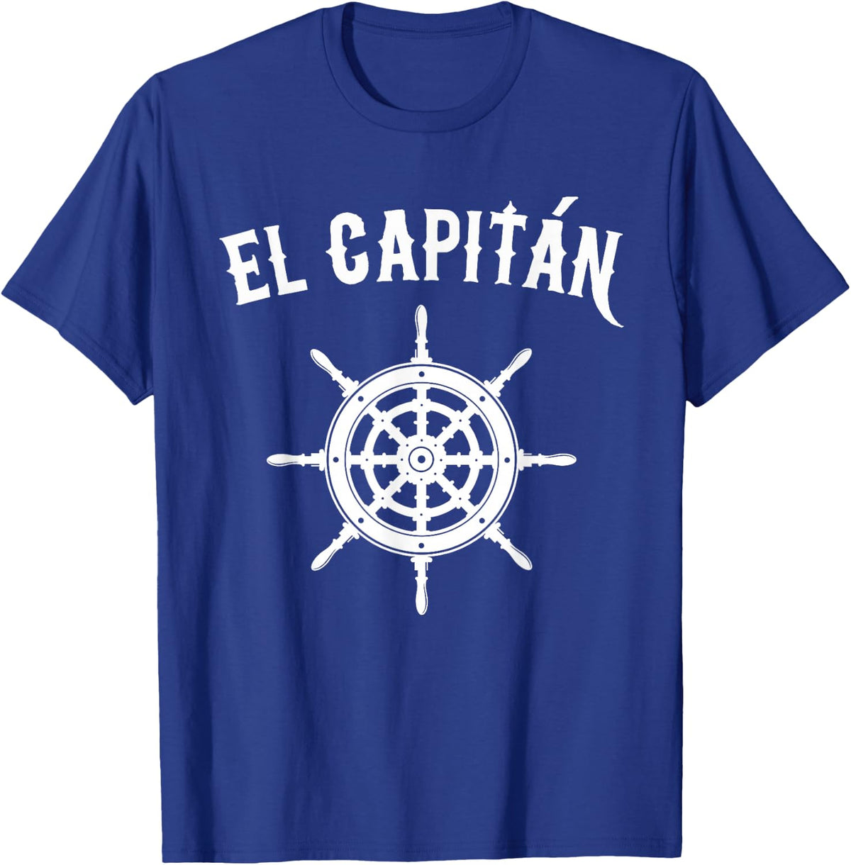 El Capitan T Shirt Funny Nautical Sailing Boating Gift Tee - Royal Blue