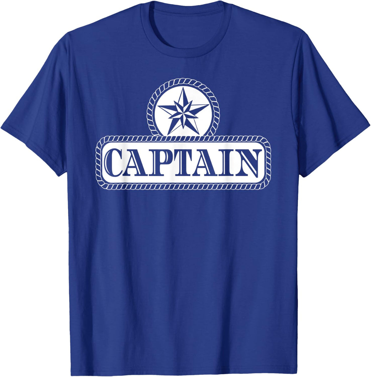 Captain Nautical Star T-Shirt - Royal Blue