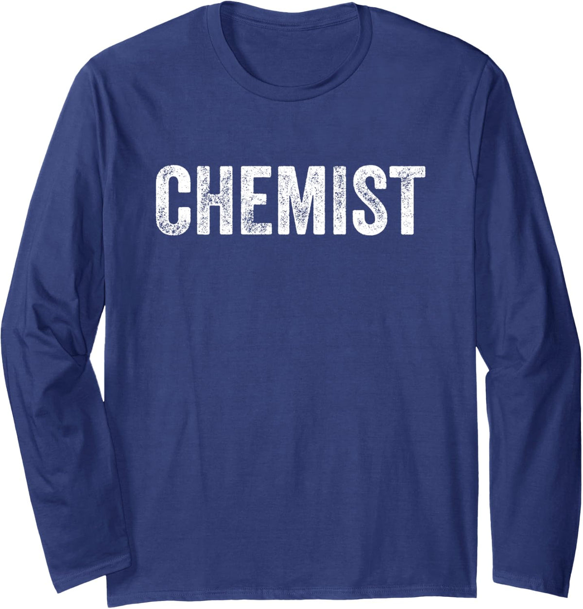 Chemist Long Sleeve T-Shirt - Adult Unisex Navy Blue