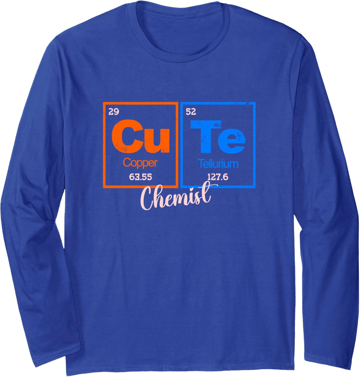 Cute Chemist Long Sleeve T-Shirt - Adult Unisex Royal Blue