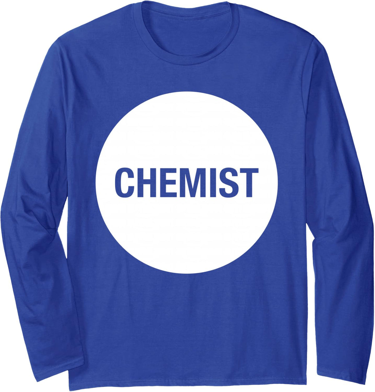 Chemist Circle Long Sleeve T-Shirt - Adult Unisex Royal Blue