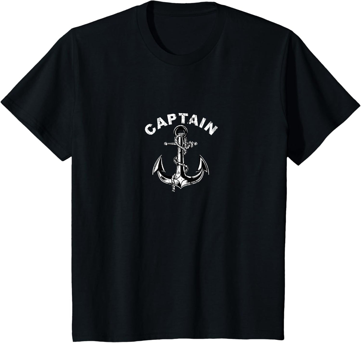 Anchor Captain of the Boat T-Shirt - Black