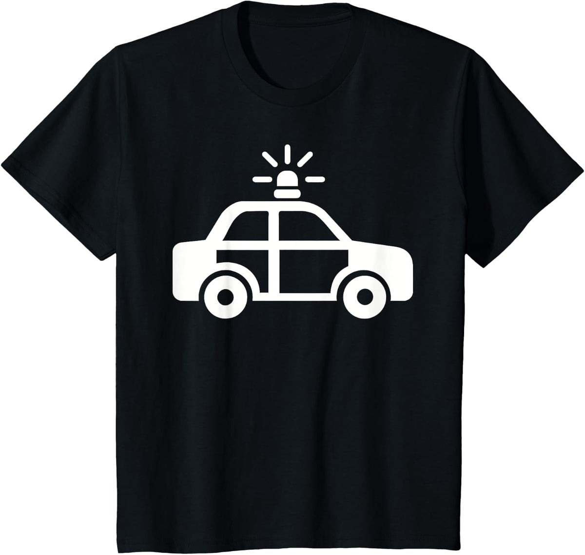 Police car T-Shirt - Black