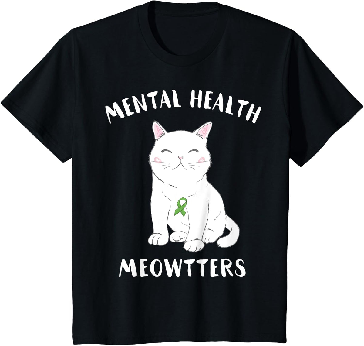 Mental Health Matters End The Stigma Funny Awareness Gift T-Shirt - Black