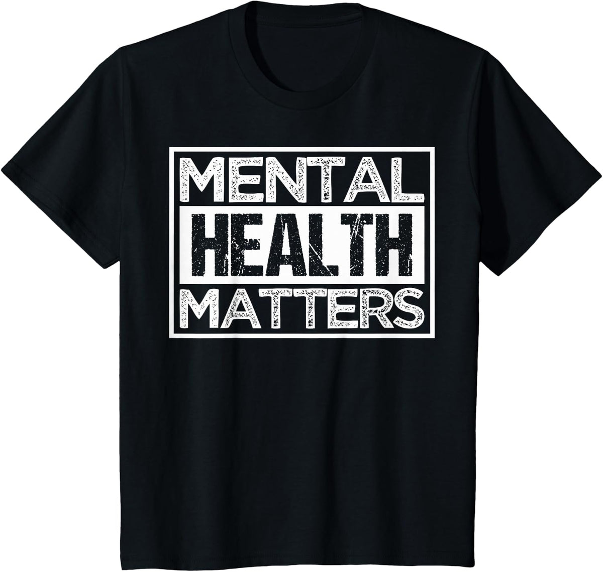 Mental Health Awareness Mental Heath T-Shirt - Black