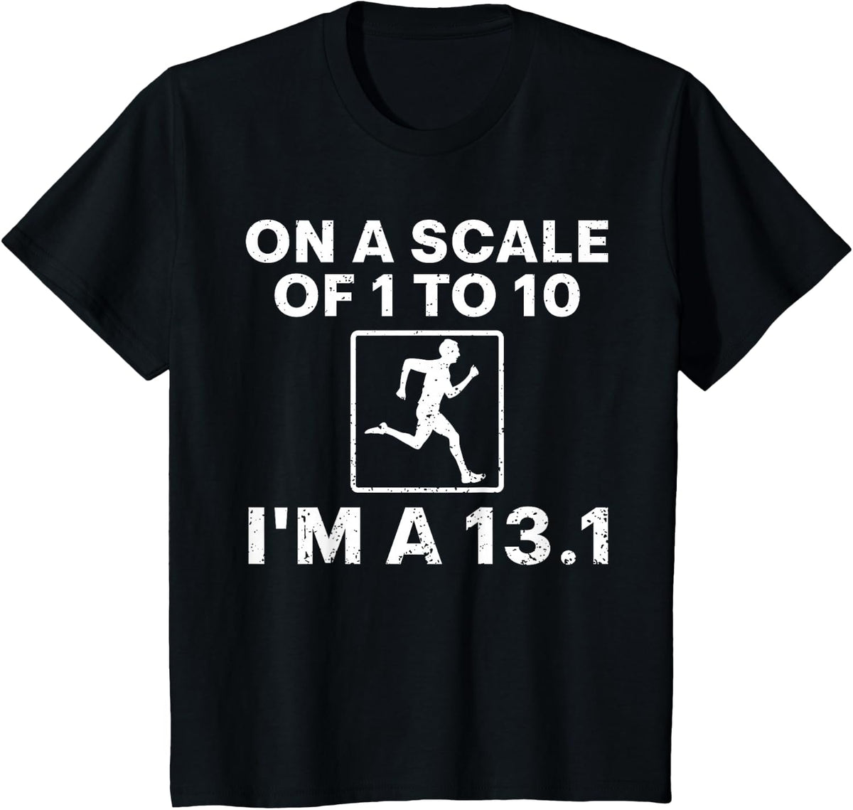 Funny Half Marathon Art For Men Women Half Marathon Finisher T-Shirt - Black