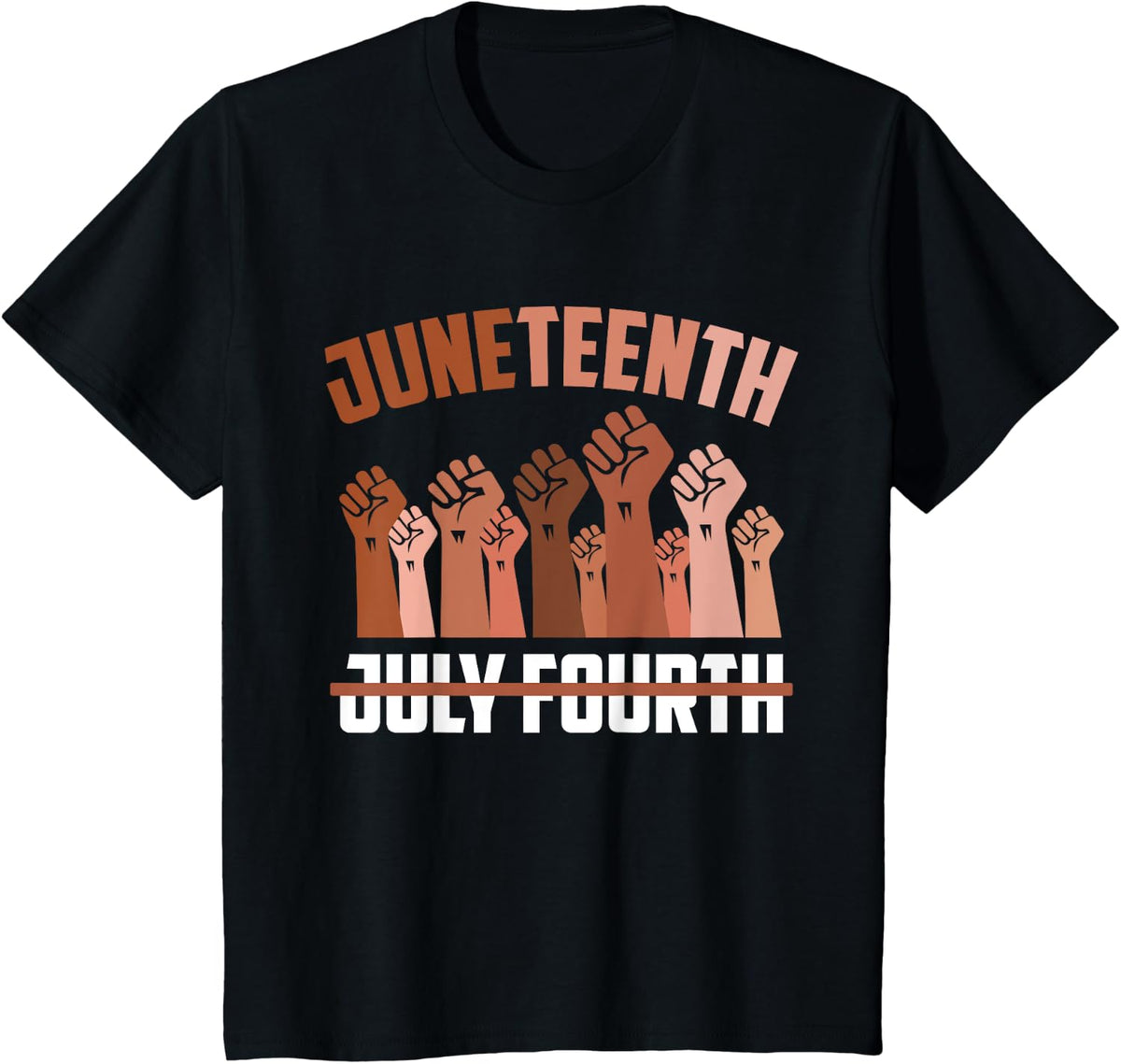 Juneteenth Black History American African June Proud Melanin T-Shirt - Black