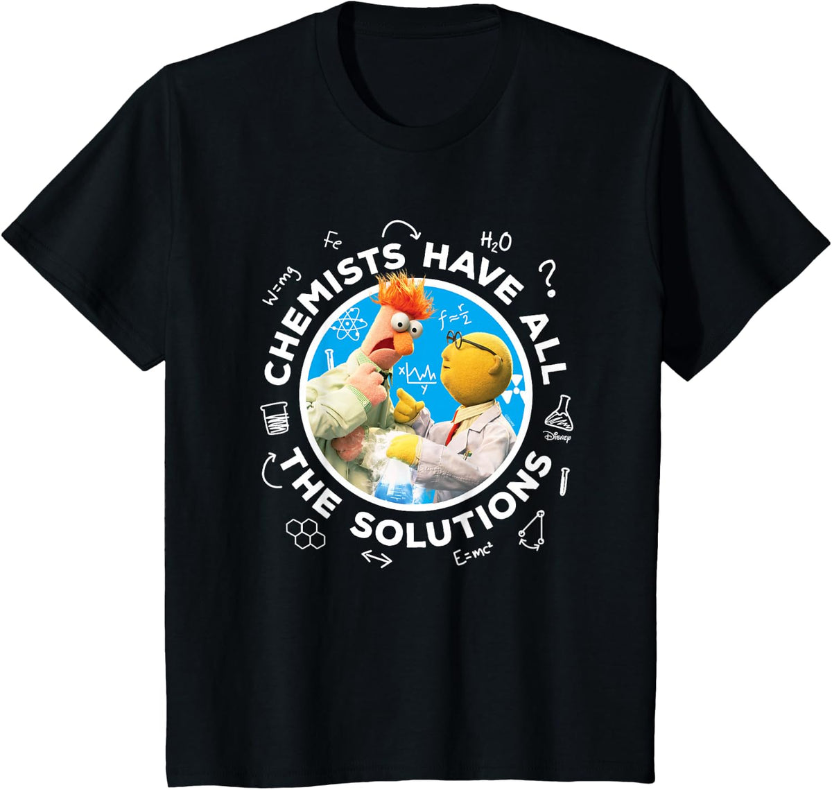 The Muppets - Chemist Have All The Solutions T-Shirt - Black