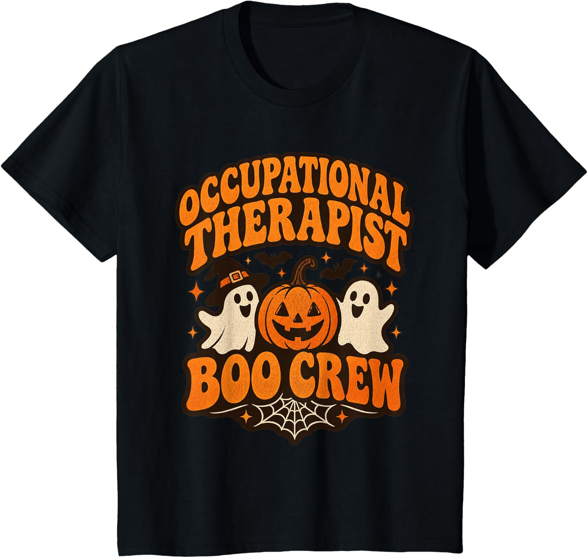 Occupational Therapist Boo Crew Halloween OT T-Shirt - Black