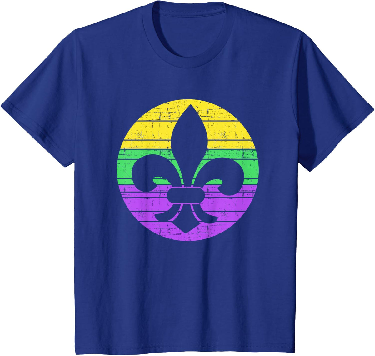 Mardi Gras fleur de lis for carnival celebration T-Shirt - Royal Blue