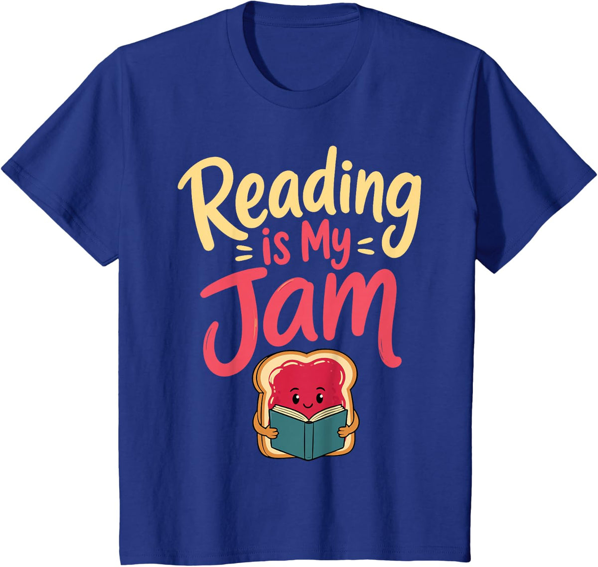 Cute Reading Lover Librarian Book Library T-Shirt - Royal Blue