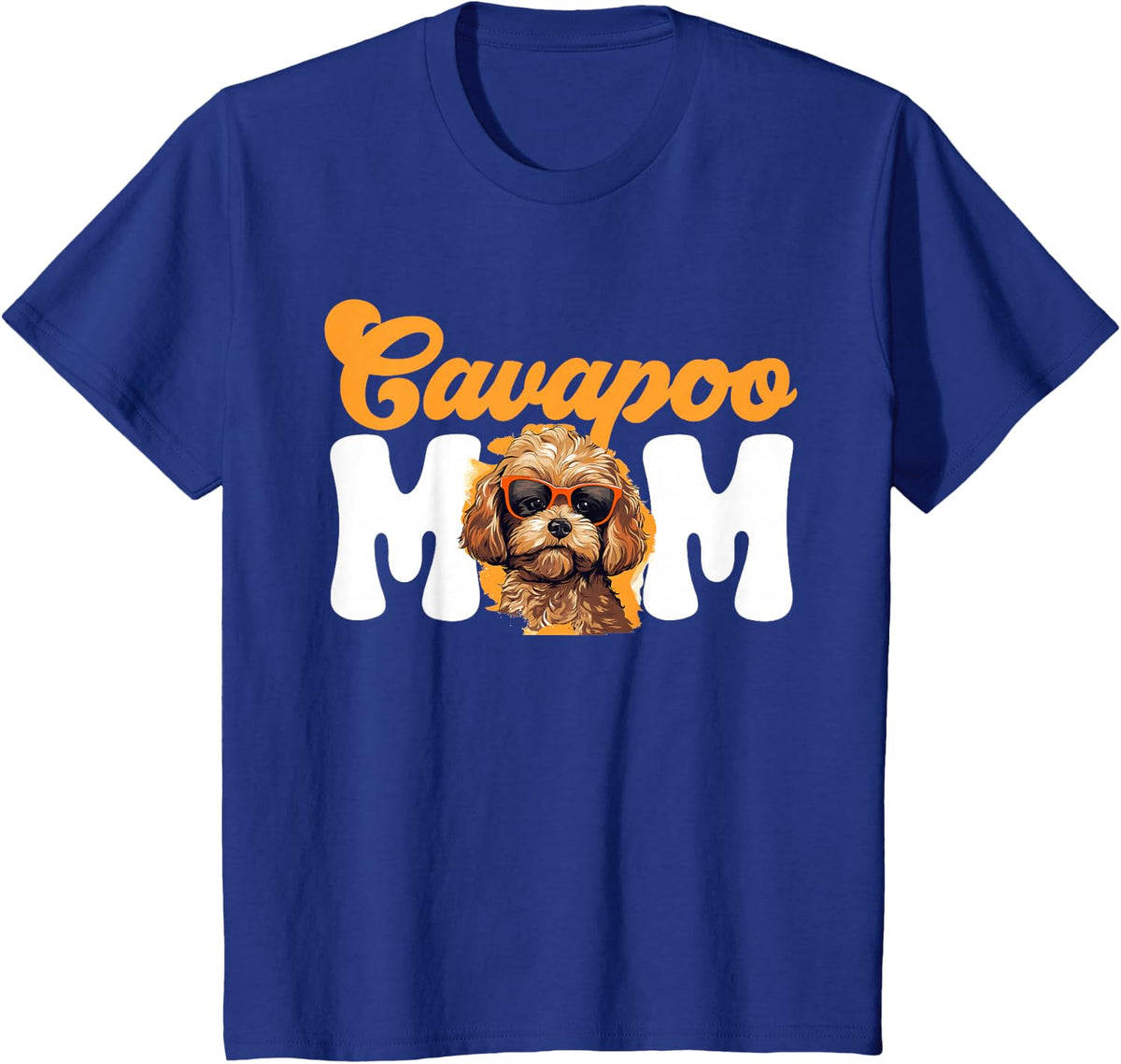 Cavapoo Dog Breed Pet Cavapoo Mom T-Shirt - Royal Blue