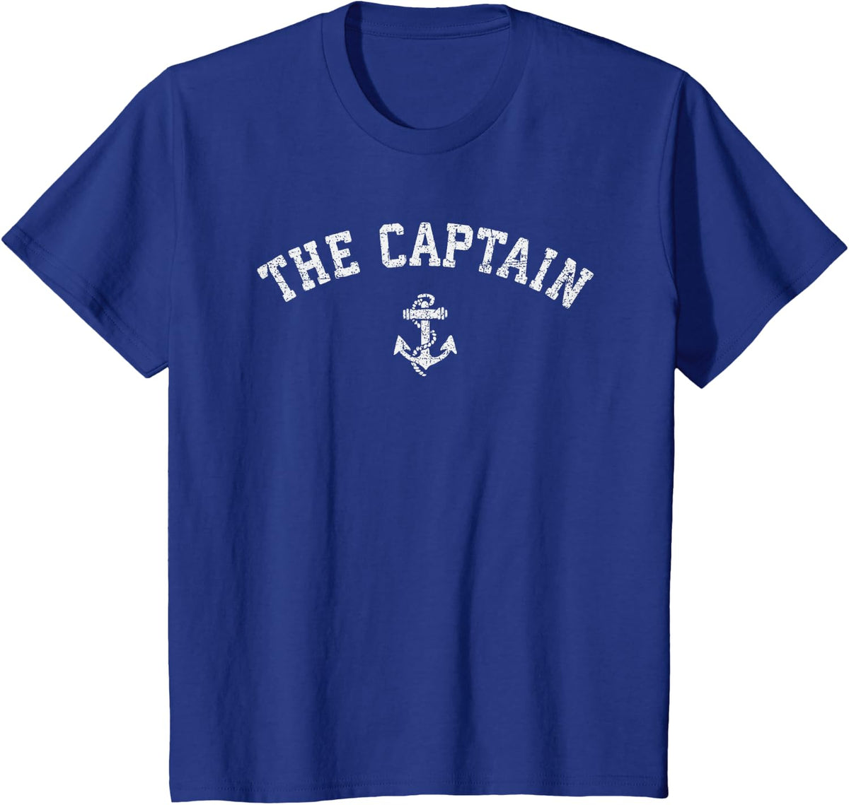 Vintage Captain T Shirt/Old Retro Captain Boating Gift Tee T-Shirt - Royal Blue