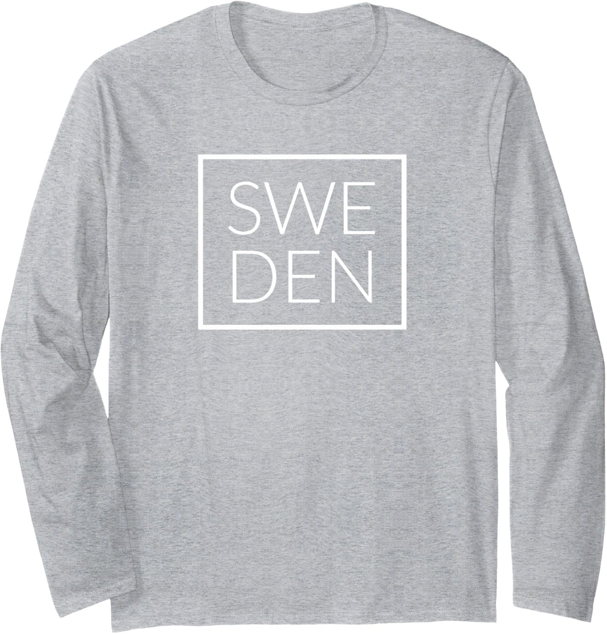 Sweden Long Sleeve T-Shirt - Adult Unisex Heather Grey