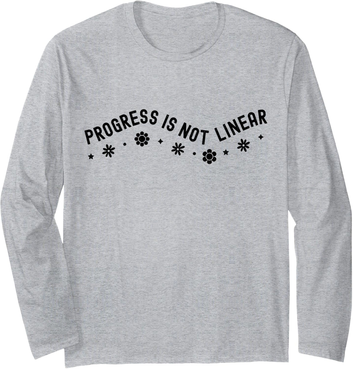Progress is Not Linear Shirt | Special Ed Teacher Team SPED Long Sleeve T-Shirt - Adult Unisex Heather Grey