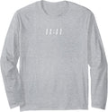 Aesthetic 11:11 Eleven Eleven Universe Synchronicity Clothes Long Sleeve T-Shirt - Adult Unisex Heather Grey