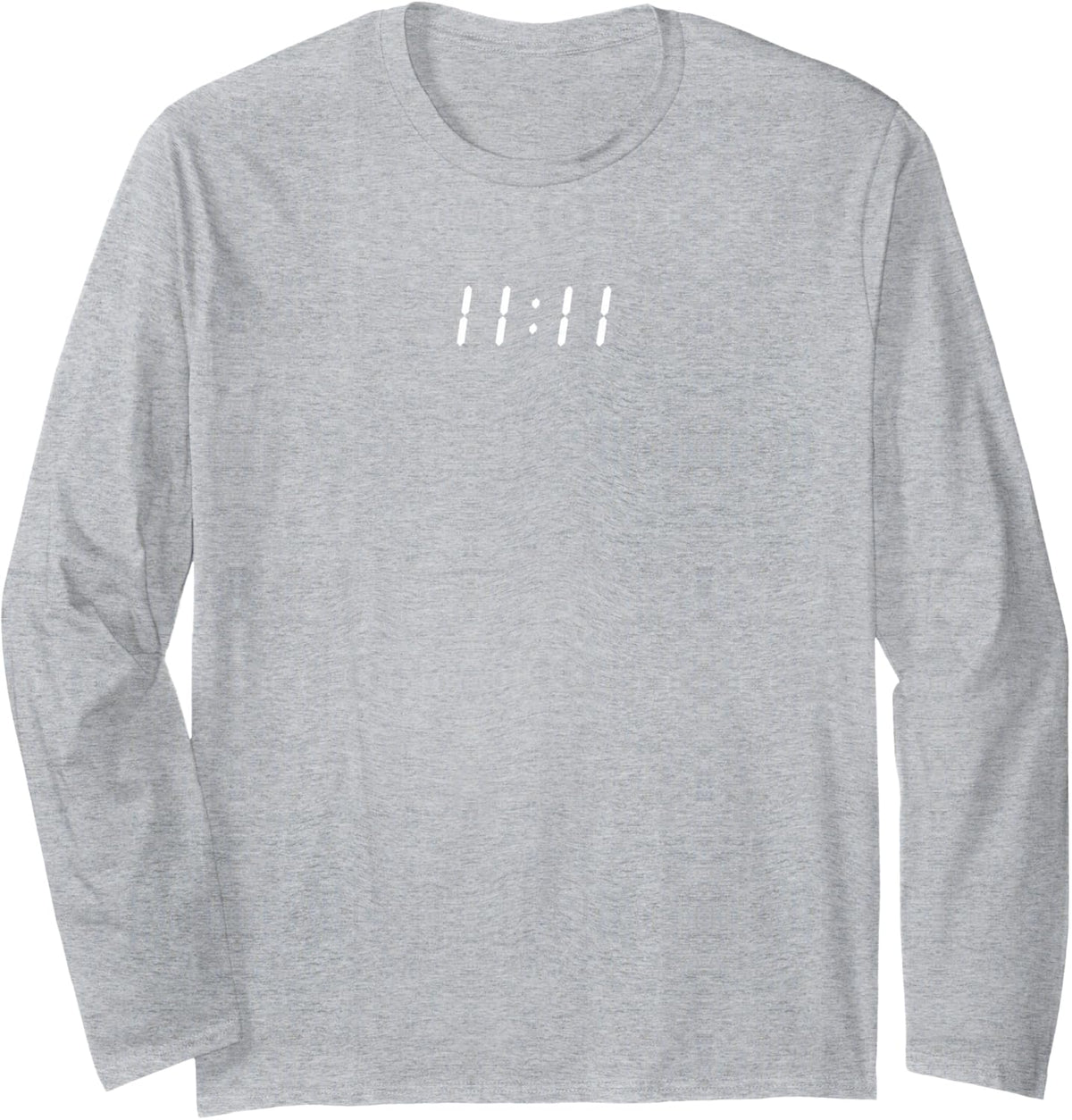 Aesthetic 11:11 Eleven Eleven Universe Synchronicity Clothes Long Sleeve T-Shirt - Adult Unisex Heather Grey