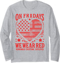 Red Friday Military, Remember Everyone Deployed Women Men Long Sleeve T-Shirt - Adult Unisex Heather Grey
