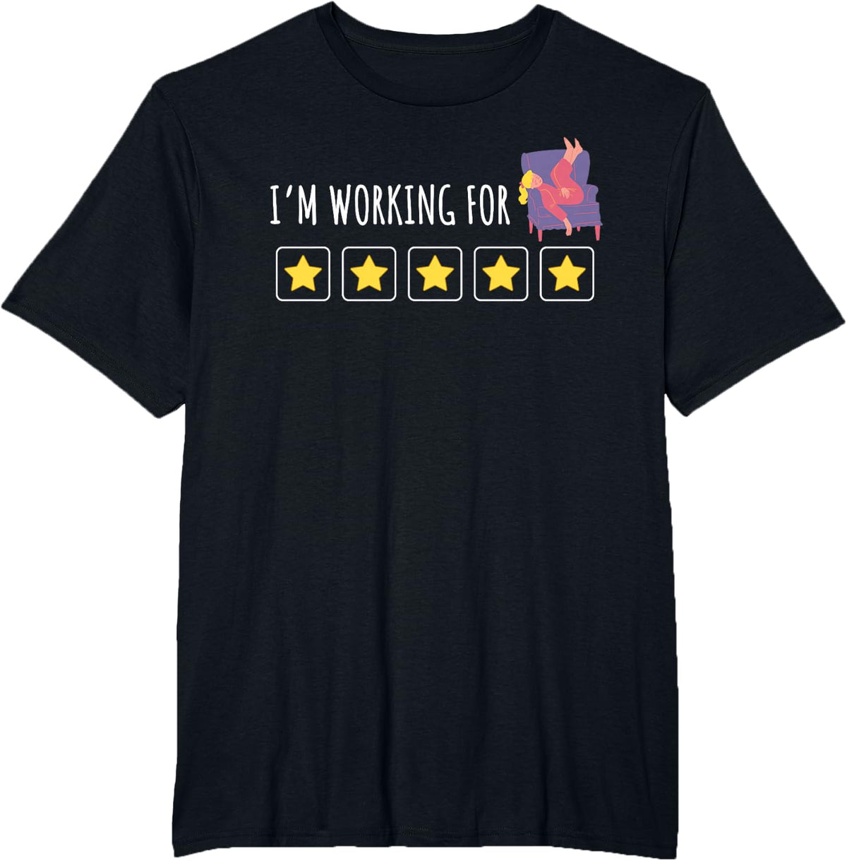 Token Board ABA, Behavior Analyst, I'm Working for Stay Home T-Shirt - Black