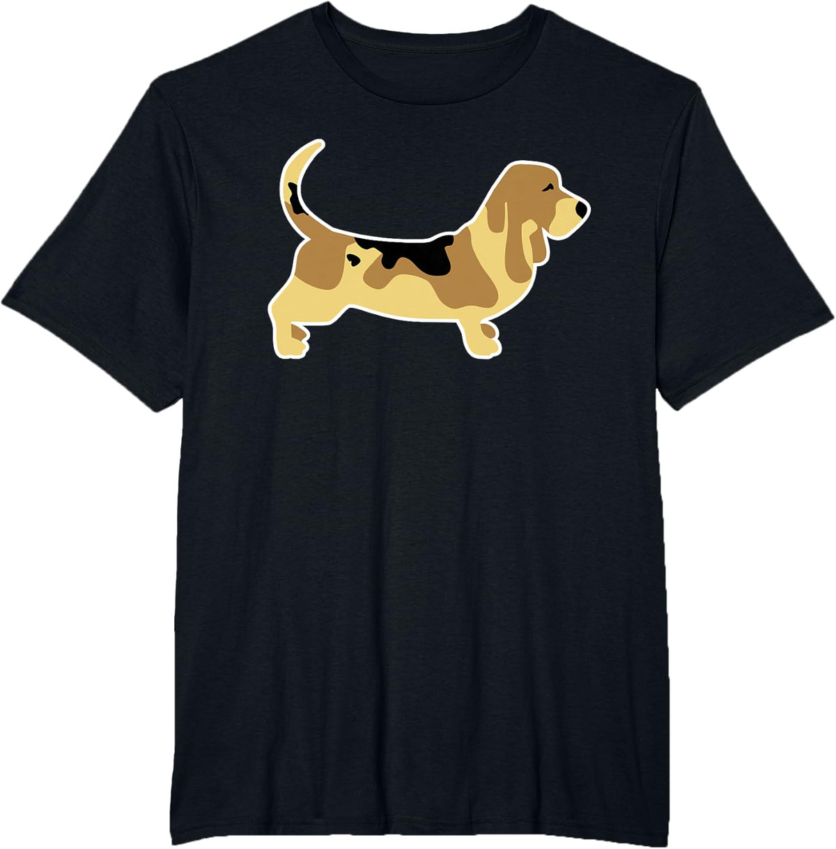 Basset hound T-Shirt - Black