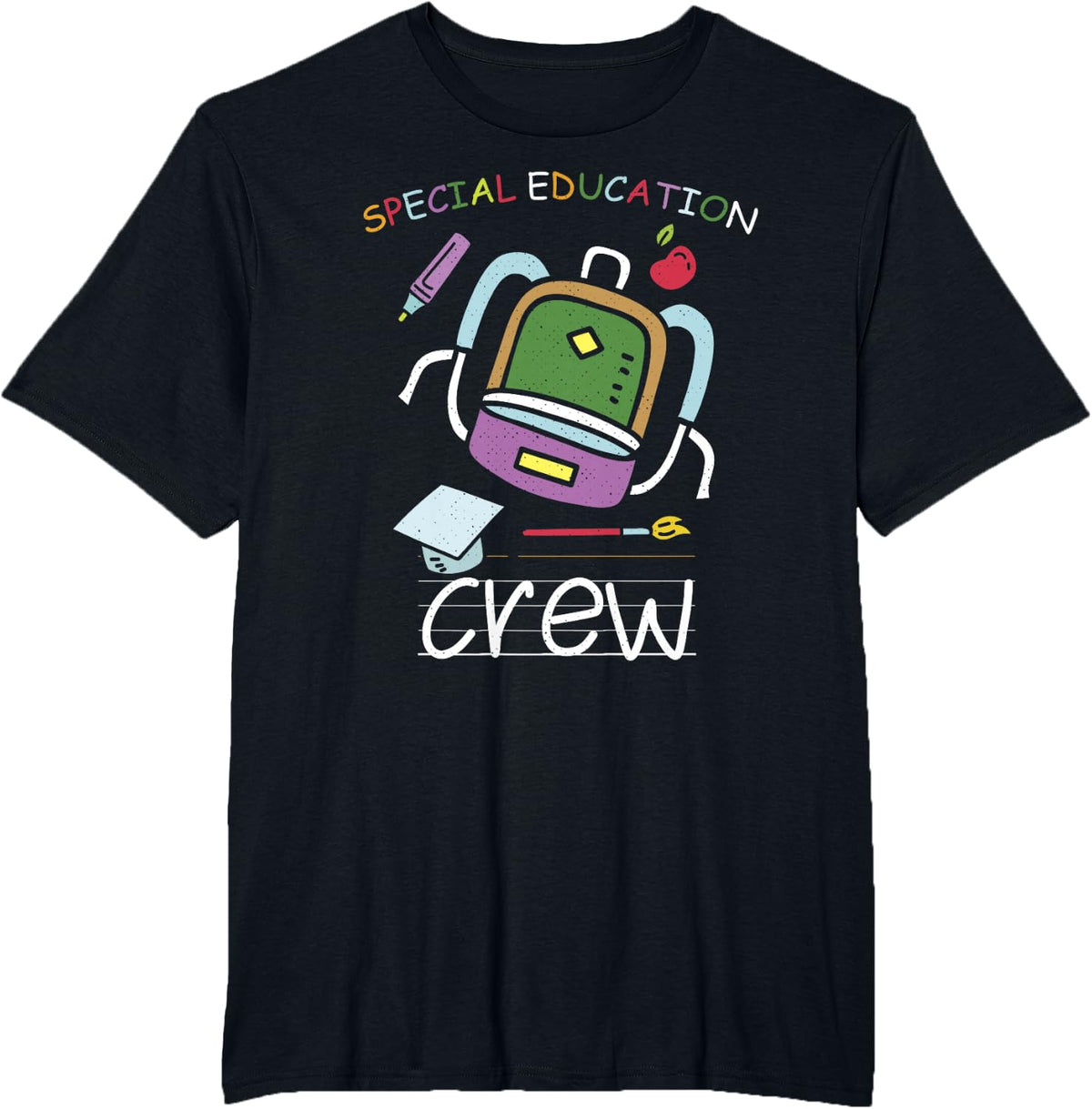 Fun Special Education Gift Design Teachers Fun Gift T-Shirt - Black