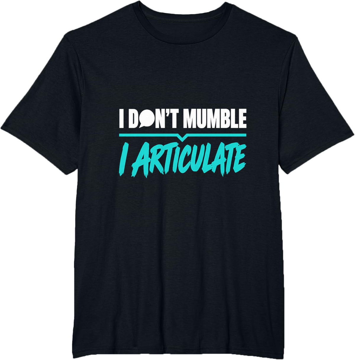 Speech Therapist i Articulate SLP Language Pathologist T-Shirt - Black