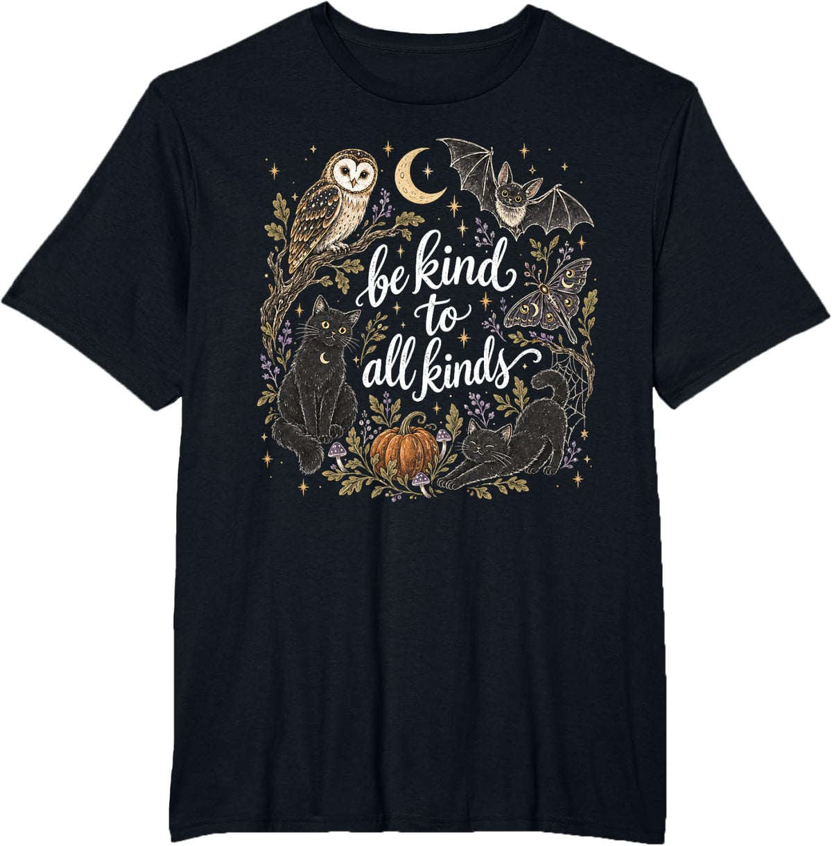 Be Kind to All Kinds Spooky Halloween SPED Teacher T-Shirt - Black