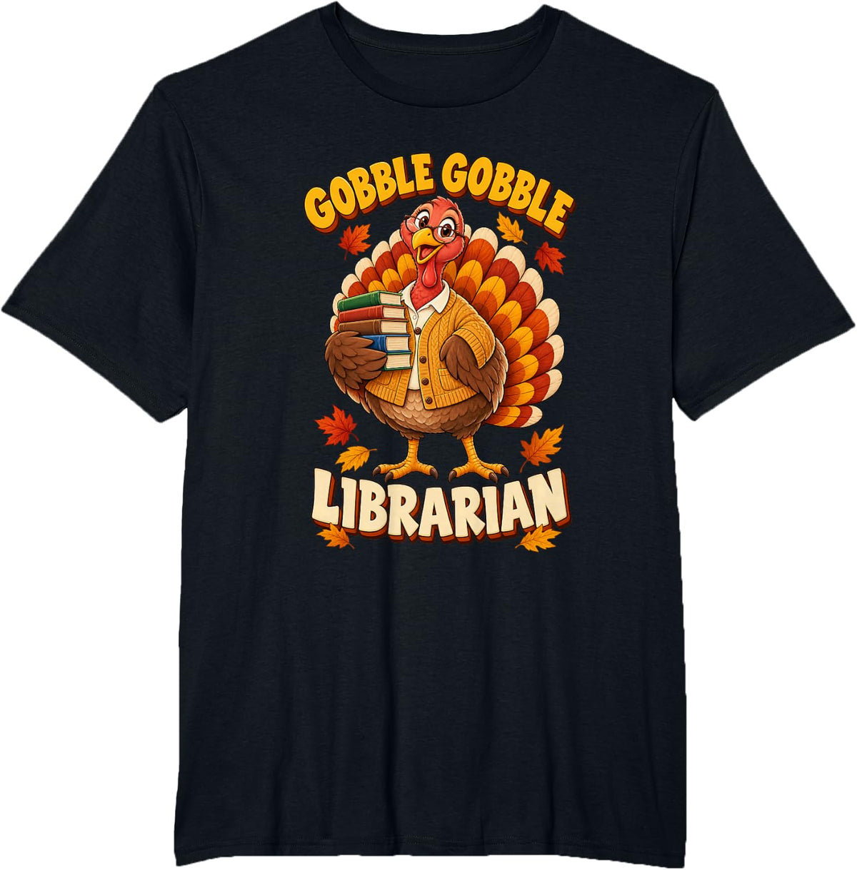 Thanksgiving Speech Therapist Autumn Turkey Humor T-Shirt - Black