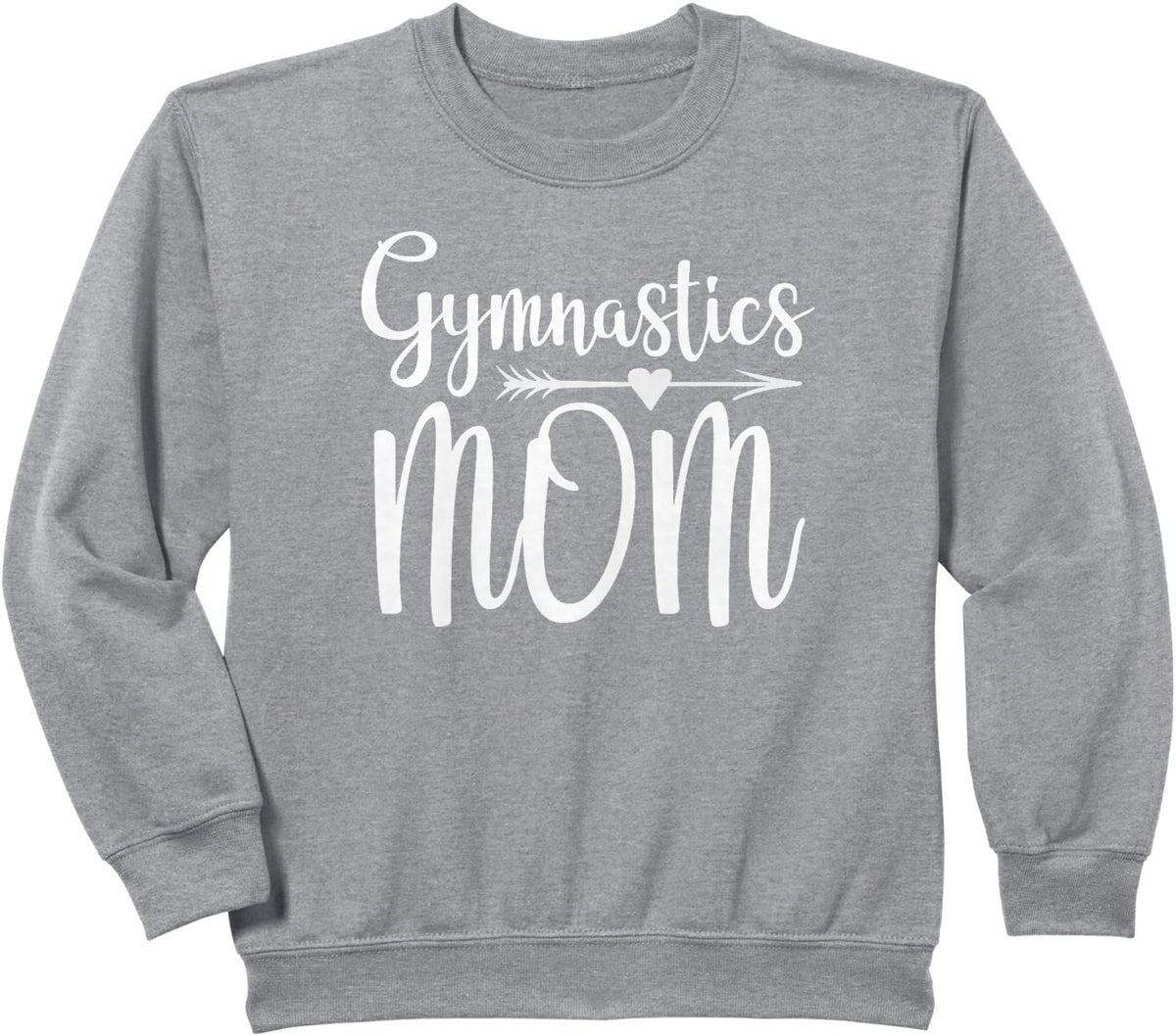 Gymnastics Mom Cute Gymnast Parent Sweatshirt - Heather Grey