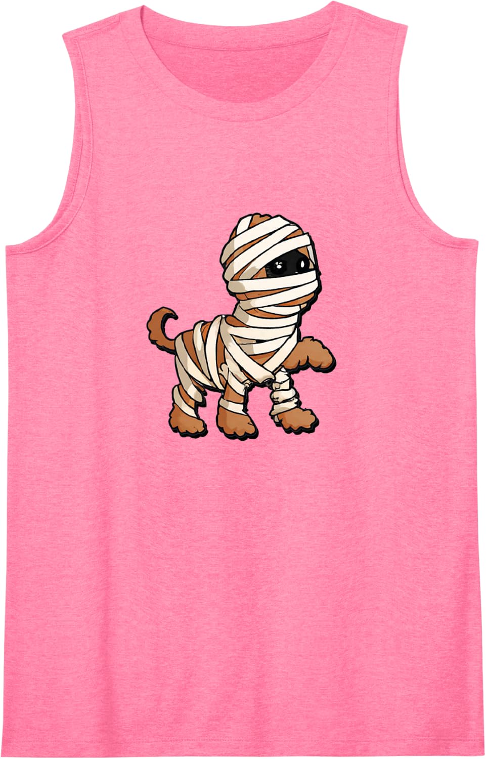 Funny Halloween Cavapoo Mummy: Cavapoo Lovers Halloween Sleeveless Tank Top - Pink