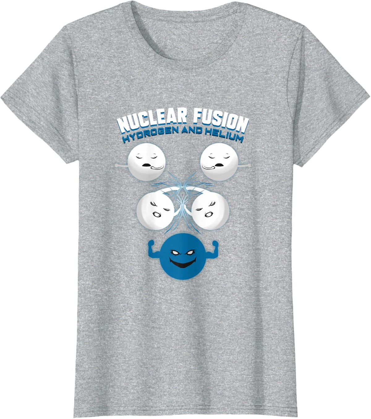 Chemistry Science Chemist - Funny Nuclear Fusion Gift T-Shirt - Heather Grey