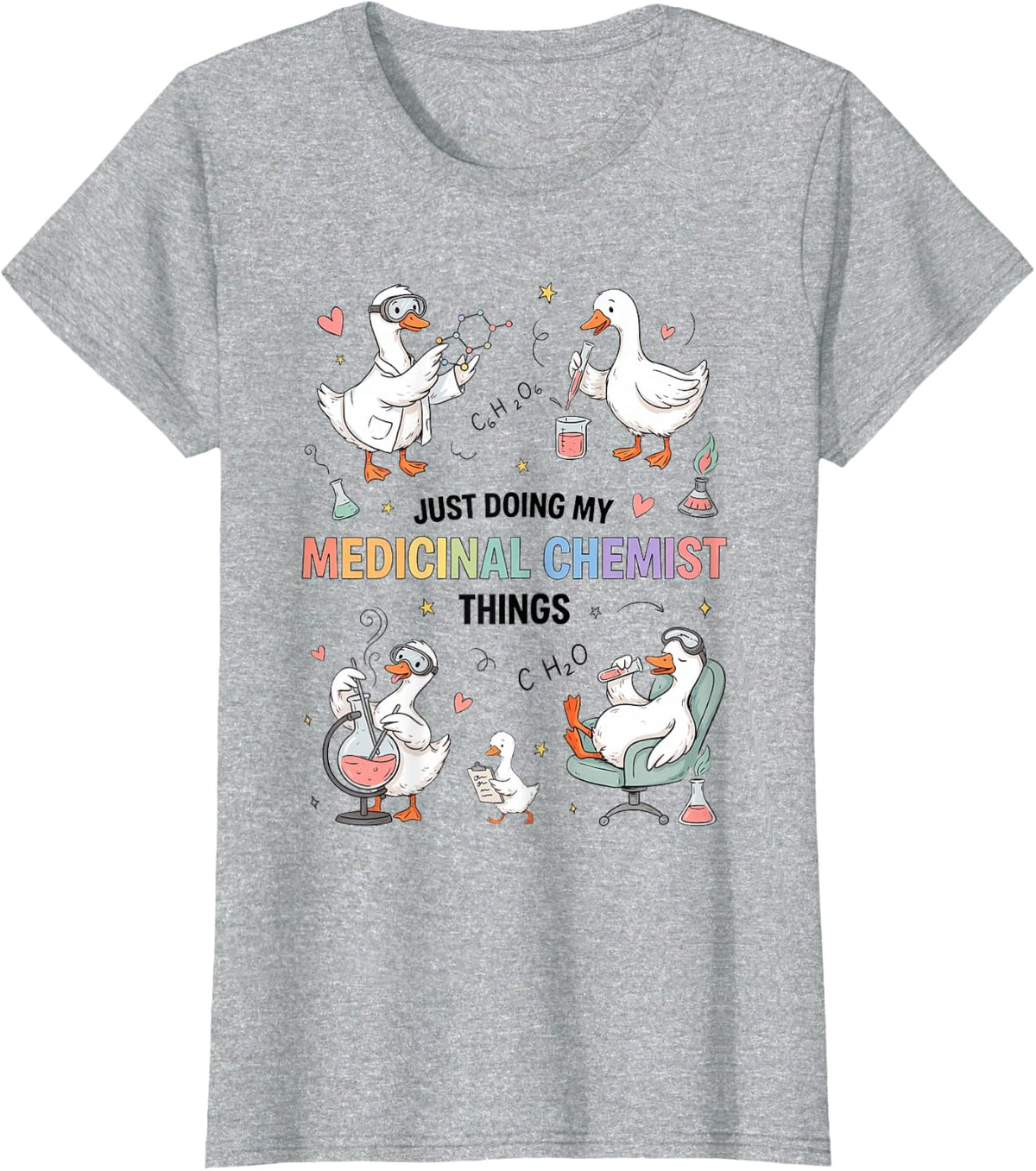 Medicinal Chemist Drug Discovery Pharmaceutical Science T-Shirt - Heather Grey