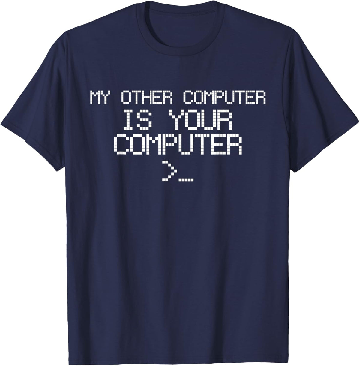 Hacker Computer Hacking Programming T-Shirt - Navy Blue