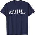 Basset hound evolution T-Shirt - Navy Blue