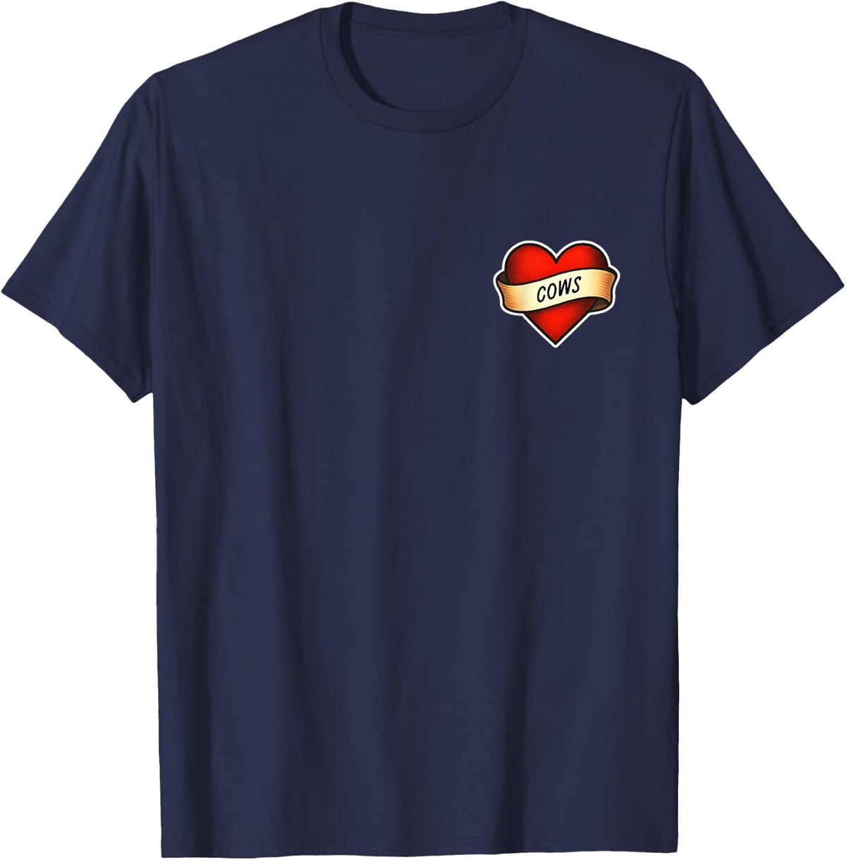 Cow-Lovers Cows T-Shirt - Navy Blue