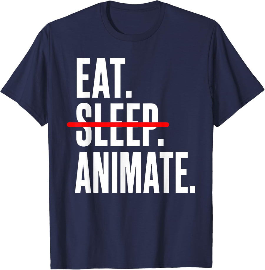 Animator Art for Men Women Kids Cartoonist Animator T-Shirt - Navy Blue