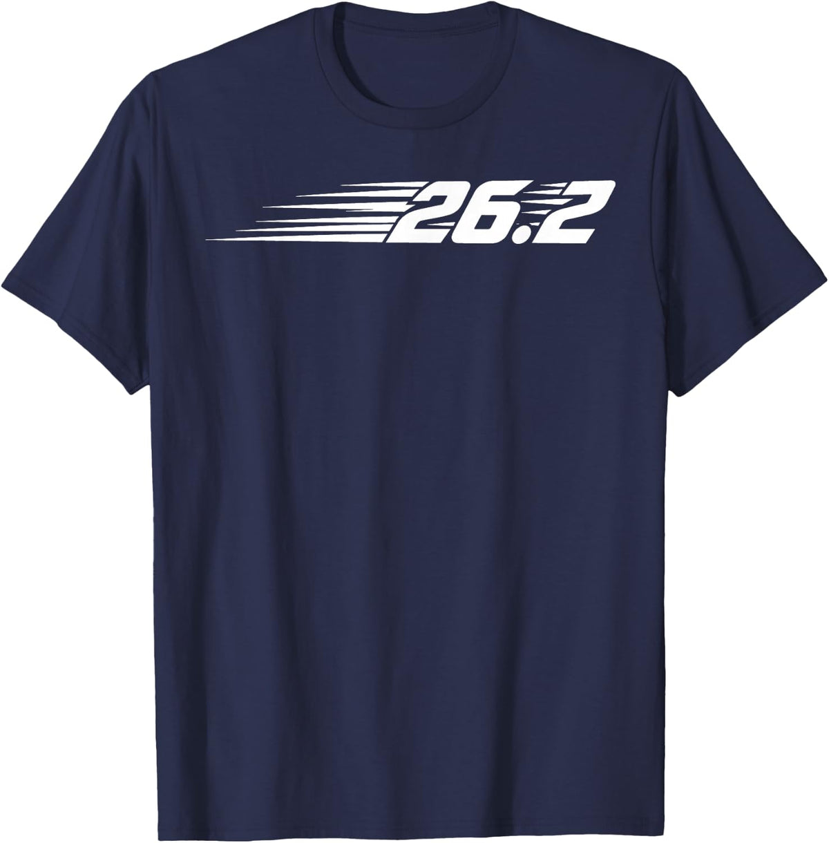 26.2 Miles Marathon Runner Running Marathon Jogging T-Shirt - Navy Blue