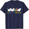 Dachshund It's Ok To Be Different Autism Awareness Kids T-Shirt - Navy Blue