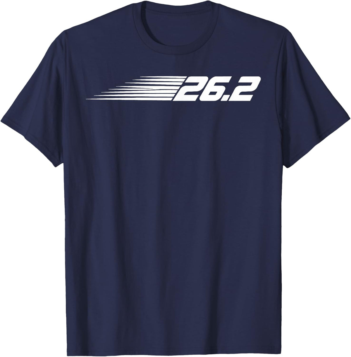 26.2 Miles Marathon Runner Running Marathon Race Jogging T-Shirt - Navy Blue