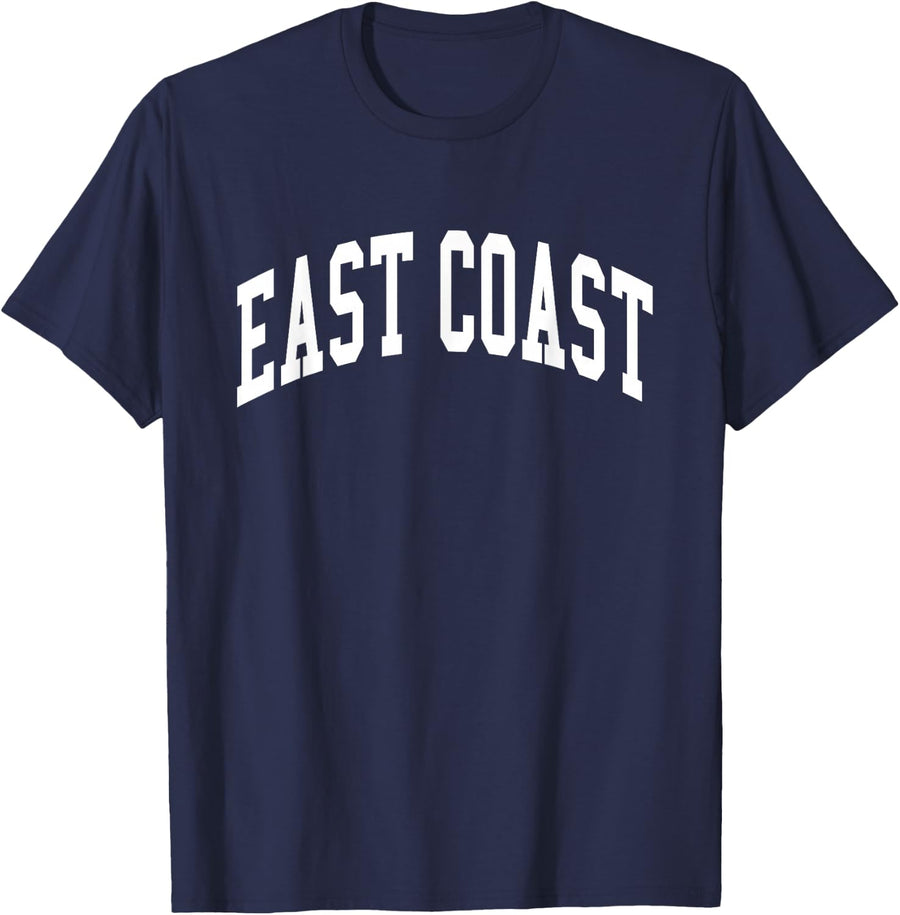 East Coast Hip Hop Rap T-Shirt - Navy Blue
