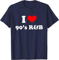 I Love 90s R&B T-Shirt - Navy Blue