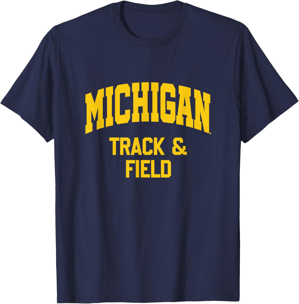 University of Michigan Wolverines Track & Field T-Shirt - Navy Blue