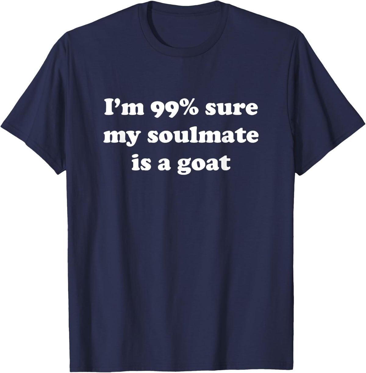 Funny Goat Lover Gift T-Shirt - Navy Blue