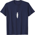 Stenus Comma Insect White T-Shirt - Navy Blue